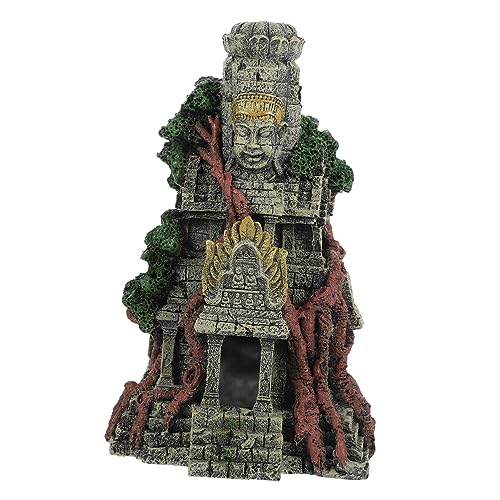 DINHEAROM 1 Stück Aquarium Dekoration Aquarium Felsen Aquarium Ornament Aquarium Stein Aquarium Set Aquarium Felsen Statue Tempel Aquarium Pinguin Aquarium Aquarium von DINHEAROM