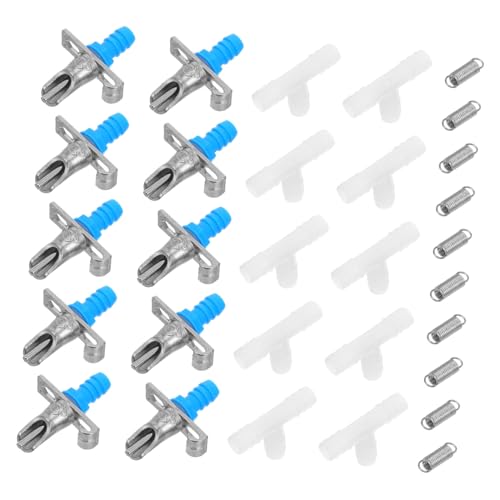 DINHEAROM 10 Sätze Teiliges Set Kaninchen Trinknippel Metall Tränke für Kleine Tiere Installieren Spritzwassergeschützt und Langlebig für Kaninchenhaltung DINHEAROM 10 Sätze Teiliges Set Kaninchen Trinknippel Metall Tränke für Kleine Tiere Installieren Spritzwassergeschützt und Langlebig für Kaninchenhaltung von DINHEAROM