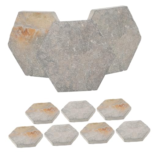 DINHEAROM 10 Teiliges Schildkröten Set Bodenfliesen Aquarium Dekoration Terrarium Schlangenversteck Schildkrötendocks Zum Aquariumsteine Schildkrötenhabitat von DINHEAROM