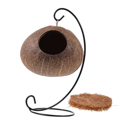 DINHEAROM 1Satz Hängendes Nest für Kleine Haustiere aus Natürlicher Kokosnuss Schaukelnest für Hamster Meerschweinchen und Andere Nager Langlebiges mit Einfacher für Käfige DINHEAROM 1Satz Hängendes Nest für Kleine Haustiere aus Natürlicher Kokosnuss Schaukelnest für Hamster Meerschweinchen und Andere Nager Langlebiges mit Einfacher für Käfige von DINHEAROM