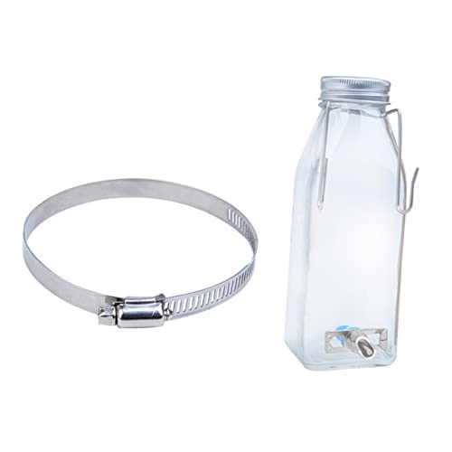 DINHEAROM 1Satz Haustier Trinkflasche Für Kleintiere Auslaufsicher Wasserbehälter Mit Halterung Für Hamster Und Leise Reinigen Für Käfige von DINHEAROM