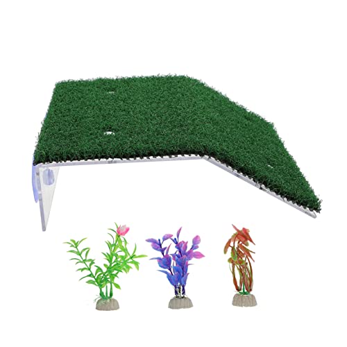 DINHEAROM 1Satz Simulation Schildkröten Kletterplattformen aus Teiliges Design für Aquarienlandschaften und Ausruhen für Wasserschildkröten von DINHEAROM
