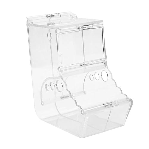 DINHEAROM 1Stück Hamster Fütterungsschale aus Hochwertigem Kippbar Transparent für Kleintiere Wie Hamster Meerschweinchen und Hygienisch von DINHEAROM