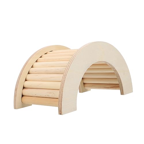 DINHEAROM 1Stück Holzleiter für Hamster und Kleine Haustiere Kletterspielzeug aus Hochwertigem und Langlebig für Bewegung Fördert die Gesundheit und von DINHEAROM