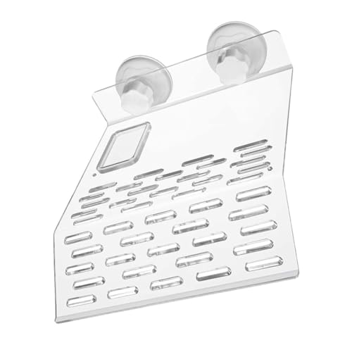 DINHEAROM 1Stück Kletterplattform für Schildkröten Transparente Basking aus Umweltfreundlichem mit Saugnäpfen für Aquarien und Terrarien für Sonnenbaden Essen von DINHEAROM