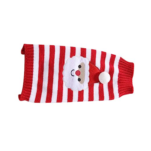 DINHEAROM 1Stück Weihnachts Haustierpullover Für Kreatives Lustiges Cosplay Outfit Für Haustiere Strickpullover Mit Hohem Für Festtage von DINHEAROM