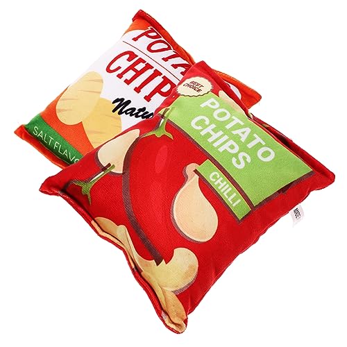 DINHEAROM 2 Stück Geräuschspielzeug für Hunde Abwaschbares Kauspielzeug im Kartoffelchips Design Geeignet für Welpen und Kleine Hunde Fördert Zahngesundheit und Spielvergnügen DINHEAROM 2 Stück Geräuschspielzeug für Hunde Abwaschbares Kauspielzeug im Kartoffelchips Design Geeignet für Welpen und Kleine Hunde Fördert Zahngesundheit und Spielvergnügen von DINHEAROM
