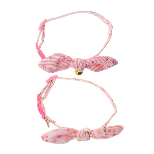 DINHEAROM 2 Stück Verstellbare Haustierhalsbänder mit Glocke Kleine Katzen und Hundehalsbänder Niedliche Wachstumsfreundliche Accessoires für Fotoshootings und Feiern DINHEAROM 2 Stück Verstellbare Haustierhalsbänder mit Glocke Kleine Katzen und Hundehalsbänder Niedliche Wachstumsfreundliche Accessoires für Fotoshootings und Feiern von DINHEAROM