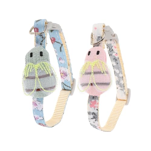 DINHEAROM 2 Stück Verstellbares Katzenhalsband mit Bienendesign Halsband für Kätzchen Komfortabel und Sicher Passend für Kleine Haustiere Langlebig und Attraktiv von DINHEAROM
