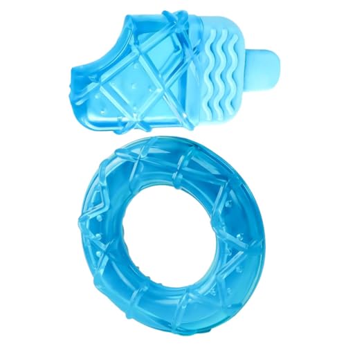 DINHEAROM 2 Stücke Kühlspielzeug für Hunde Beiß für Welpen gefrierfähig Quietscher für Zahnpflege bei Hunden Hundespielzeug einfrieren Beiß für Hund Sky-Blue DINHEAROM 2 Stücke Kühlspielzeug für Hunde Beiß für Welpen gefrierfähig Quietscher für Zahnpflege bei Hunden Hundespielzeug einfrieren Beiß für Hund Sky-Blue von DINHEAROM