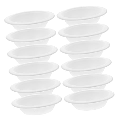 DINHEAROM 20 Stück Teiliges Katzenfutter und Wassernäpfe aus Hochwertigem Papier Praktische Ergonomische Schalen für Haustiere für Katzen und Welpen und Leicht zu Reinigen von DINHEAROM