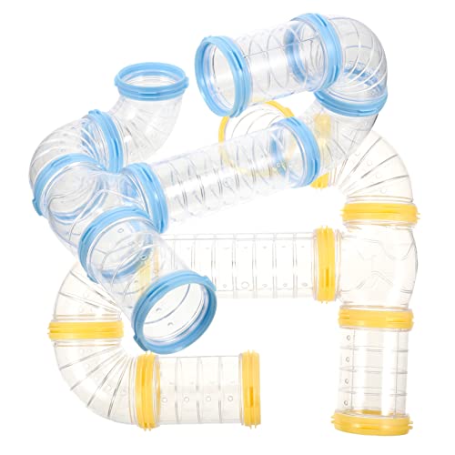 DINHEAROM 2Sätze Hamster Tunnel Transparente Verbindungstunnel für Kleintiere Teiliges DIY Röhrchen für Hamsterkäfig Zubehör für Hamster Zwerghamster und Andere Nager von DINHEAROM