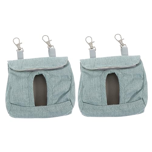 DINHEAROM 2Stücke Kleiner Haustier Heu Feeder Waschbare Futtertasche für Meerschweinchen und Atmungsaktives Tuchmaterial Teiliges für Käfigdekoration von DINHEAROM