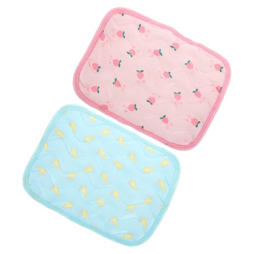 DINHEAROM 2stücke Teiliges Kühlpad Für Kleintiere Sommer-kühlmatte Für Hamster Und Kaninchen Selbstkühlende Schlafunterlage Aus Strapazierfähigem Für Käfige Und Auslaufgehege Farben von DINHEAROM