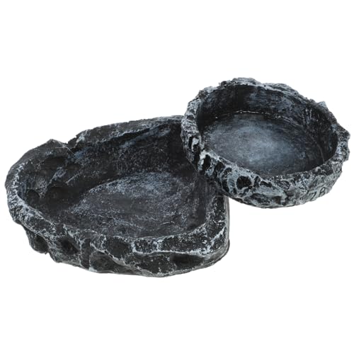 DINHEAROM 2Stücke Reptilien Wasserhalter Multifunktionale Futterschale für Schildkröten Schlangen und Echsen Korrosionsbeständig Langlebig für Wasser und Futter rutschfeste DINHEAROM 2Stücke Reptilien Wasserhalter Multifunktionale Futterschale für Schildkröten Schlangen und Echsen Korrosionsbeständig Langlebig für Wasser und Futter rutschfeste von DINHEAROM