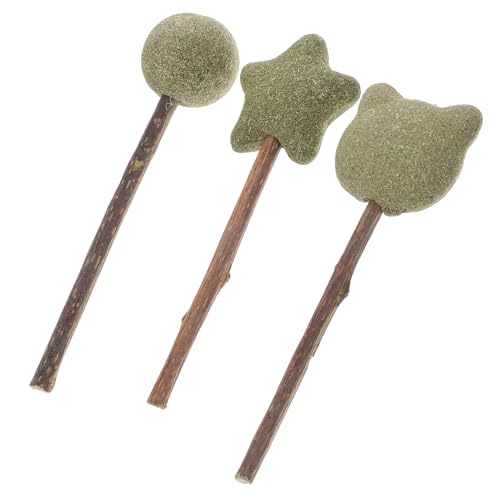 DINHEAROM 3Stücke Katzenminze Essbare Kauspielzeuge für Zahnpflege Interaktives Katzenspielzeug mit Katzenminze Sticks und Bälle zur Spielverhaltens DINHEAROM 3Stücke Katzenminze Essbare Kauspielzeuge für Zahnpflege Interaktives Katzenspielzeug mit Katzenminze Sticks und Bälle zur Spielverhaltens von DINHEAROM