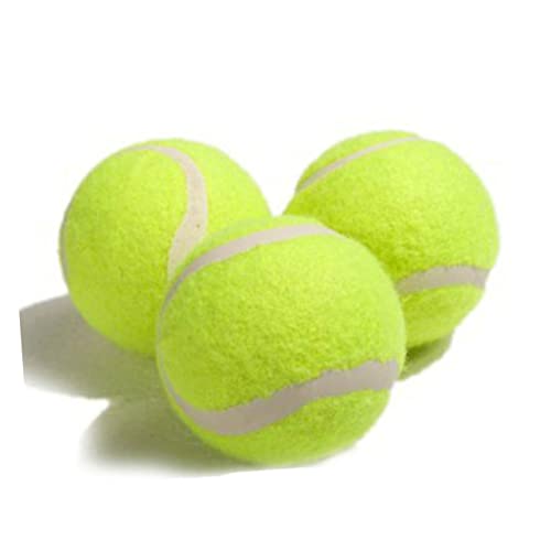 DINHEAROM 3Stücke Tennisbälle aus Ungiftigem Interaktives Kauspielzeug für Hundetraining und Spielspaß für Große und Kleine von DINHEAROM