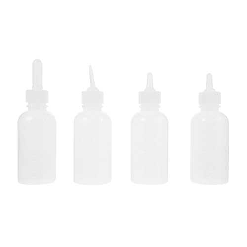 DINHEAROM 4stücke Pet Fütterungsflasche Für Welpen Und Katzen Praktische Aufzuchtflasche - Einfache Handhabung Für Haustierernährung von DINHEAROM