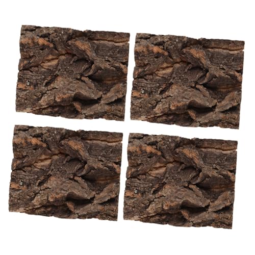 DINHEAROM 4 Stück Teiliges Terrarium Hintergrund Reptilien Kletterplattform und Versteck aus Natürlicher Baumrinde für Reptilien Aquarium Schildkröten und Robust und Vielseitig Kompatibel DINHEAROM 4 Stück Teiliges Terrarium Hintergrund Reptilien Kletterplattform und Versteck aus Natürlicher Baumrinde für Reptilien Aquarium Schildkröten und Robust und Vielseitig Kompatibel von DINHEAROM