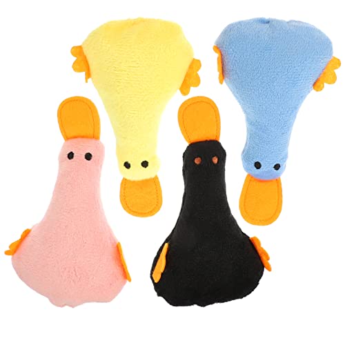 DINHEAROM 4 Stück lustiges Katzenspielzeug Spielzeugkatzen Katze interaktiv Katzenministerspielzeug Katzenminze-Katzen funnytoys Funny Toys Katzenbedarf Kätzchen Katzenminze Plüsch von DINHEAROM