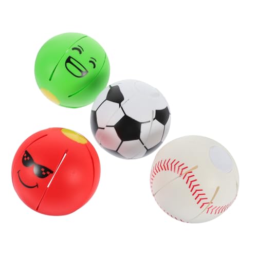 DINHEAROM 4Stücke Interaktives Ball Drückball für Welpen und Kausicher Fördert die Interaktion und Langeweile Trainingsspielzeug für Haustiere DINHEAROM 4Stücke Interaktives Ball Drückball für Welpen und Kausicher Fördert die Interaktion und Langeweile Trainingsspielzeug für Haustiere von DINHEAROM