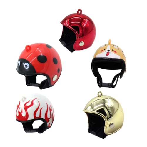 DINHEAROM 5 Stück Hühner Schutzhelm Frettchenkäfig Hamsterversteck Käfigzubehör Geflügelkükenhut Hühnerhut Haustier Hühnerhelm Hängematte Meerschweinchenspielzeug von DINHEAROM