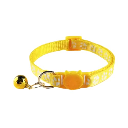 DINHEAROM 5Stücke Teiliges Haustierhalsband mit Glocke Verstellbar für Katzen und Kätzchen Gelb Himmelblau und Hellgrün Sicheres und Langlebiges Design DINHEAROM 5Stücke Teiliges Haustierhalsband mit Glocke Verstellbar für Katzen und Kätzchen Gelb Himmelblau und Hellgrün Sicheres und Langlebiges Design von DINHEAROM