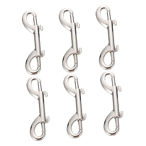 DINHEAROM 6 Stück Hundeleinen Haken aus Zinklegierung Clips für Hundeleinen und Taschen Langlebige Doppelhaken für Sicheren DINHEAROM 6 Stück Hundeleinen Haken aus Zinklegierung Clips für Hundeleinen und Taschen Langlebige Doppelhaken für Sicheren von DINHEAROM