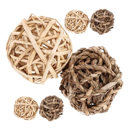 DINHEAROM 6 Stück Kaninchen-häschenspielzeug, Kaninchen-kauspielzeug Zum Aufhängen, Hase, Grasball, Kauspielzeug, Nahrungssuche, Hängespielzeug, Kaninchen-kauspielzeug Für Zähne, DINHEAROM 6 Stück Kaninchen-häschenspielzeug, Kaninchen-kauspielzeug Zum Aufhängen, Hase, Grasball, Kauspielzeug, Nahrungssuche, Hängespielzeug, Kaninchen-kauspielzeug Für Zähne, von DINHEAROM