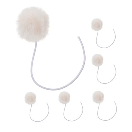 DINHEAROM 6pcs Selbstverlangen Katze Bell Weiches Plüsch Interaktives Katzenspielzeug Für Innenkatzen Kätzchen Jagd Und Spiele Beige DINHEAROM 6pcs Selbstverlangen Katze Bell Weiches Plüsch Interaktives Katzenspielzeug Für Innenkatzen Kätzchen Jagd Und Spiele Beige von DINHEAROM