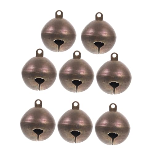DINHEAROM 8 Stück Haustier Hunde Kupferglocken Hundeglocken Hundeglocken Für Halsband Rostige Glocken Glocke Für Hundehalsband Glockenanhänger Hundehalsbandglocke Messingglocke von DINHEAROM