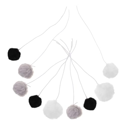 DINHEAROM 9 Stück Katzenkratzbaum-plüschball Katze Jagen Interaktives Kätzchenspielzeug Haustier Katzenspielzeug Katze Necken Ball Neckender Katzenball Elastisches Seil DINHEAROM 9 Stück Katzenkratzbaum-plüschball Katze Jagen Interaktives Kätzchenspielzeug Haustier Katzenspielzeug Katze Necken Ball Neckender Katzenball Elastisches Seil von DINHEAROM