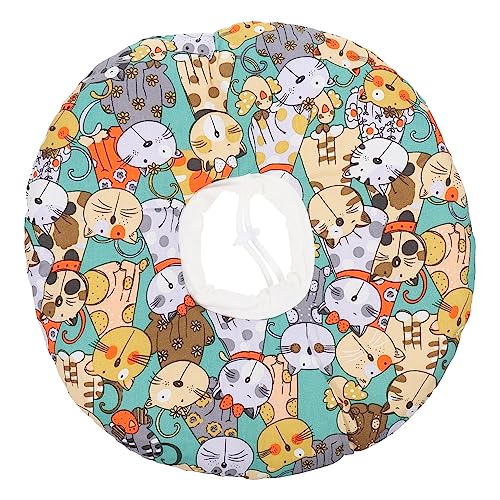 DINHEAROM Katzen-Halskrause Aus Einstellbarer Schutzkragen Für Hunde Und Katzen Bequemer Genesungskragen Nach Operationen Atmungsaktiv Leicht Verhindert Kratzen Und Beißen von DINHEAROM