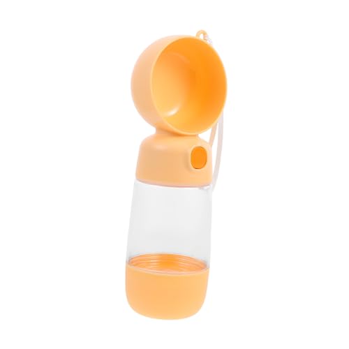 DINHEAROM Aufbewahrungsbecher Für Hundefutter Wasserflasche Trinkbecher Für Haustiere Outdoor-hundetränke Wasserbehälter Für Haustiere Hunde Trinkflasche Hund Wasserbehälter STK Orange von DINHEAROM