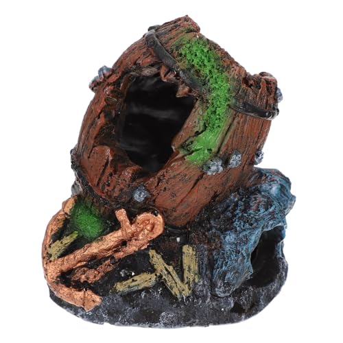 DINHEAROM Dekorative Aquariumverzierung Harzaquarium aus Fassornament für Fischtanks Kompakt Versteck für Fische Bringt Natürliche DINHEAROM Dekorative Aquariumverzierung Harzaquarium aus Fassornament für Fischtanks Kompakt Versteck für Fische Bringt Natürliche von DINHEAROM