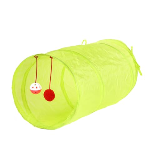 DINHEAROM Faltbarer Katzen Tunnel Aus Rauschpapier Tragbares Katzenspielzeug Fluoreszierendem Grün Interaktives Für Katzen Katzennest DINHEAROM Faltbarer Katzen Tunnel Aus Rauschpapier Tragbares Katzenspielzeug Fluoreszierendem Grün Interaktives Für Katzen Katzennest von DINHEAROM