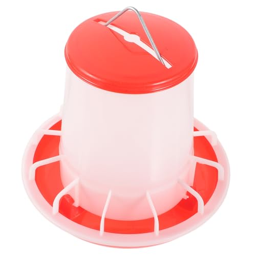 DINHEAROM Futtereimer Für Hühner Leckerchenhalter Für Hühner Käfig Geflügel Füttern Container Meerschweinchen Wasserflasche Haustier Küken Schüssel Trog Hühnerfutter Plastik von DINHEAROM