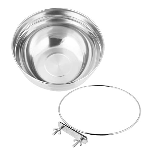 DINHEAROM Hängende Wasserschüssel für Abnehmbarer Futternapf Krackmontiertes Design Rostfrei und Geruchsneutral für Käfige und Reisen für Haustiere DINHEAROM Hängende Wasserschüssel für Abnehmbarer Futternapf Krackmontiertes Design Rostfrei und Geruchsneutral für Käfige und Reisen für Haustiere von DINHEAROM