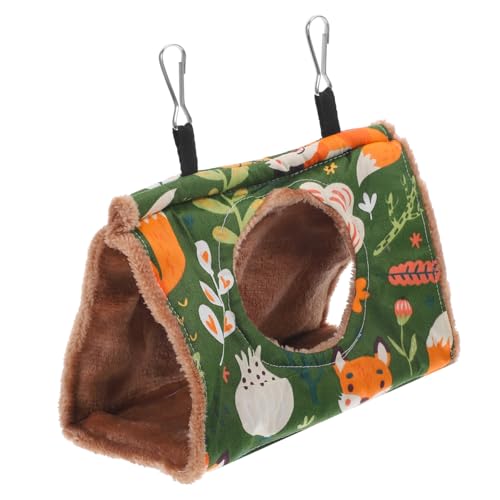 DINHEAROM Hängendes Vogelhaus für Papageien Dreieckiger Warmer Vogel Nest Hängematte für Kleine und Mittelgroße Vögel für Käfige Dekoration aus Strapazierfähigem Baumwollmaterial von DINHEAROM