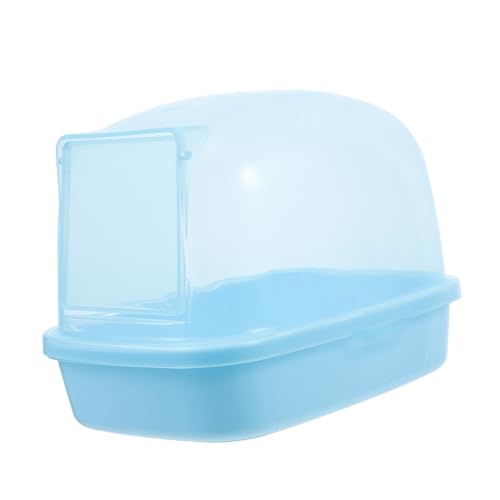 DINHEAROM Hamster Badewanne Chinchilla zubehör Hamster Sauberer Sandbad Chinchilla schlecht Haustier Sandbad Tierhaus Hasenversteck Hasentunnel für Kaninchen Sandsieb Abs Sky-Blue DINHEAROM Hamster Badewanne Chinchilla zubehör Hamster Sauberer Sandbad Chinchilla schlecht Haustier Sandbad Tierhaus Hasenversteck Hasentunnel für Kaninchen Sandsieb Abs Sky-Blue von DINHEAROM
