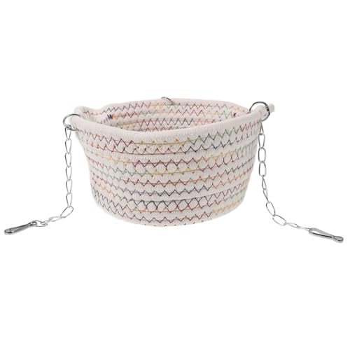 DINHEAROM Hamster Hängematte aus Lagig Warm und Versteck für Meerschweinchen und Kleintiere Kette für Farbenfrohes Design DINHEAROM Hamster Hängematte aus Lagig Warm und Versteck für Meerschweinchen und Kleintiere Kette für Farbenfrohes Design von DINHEAROM