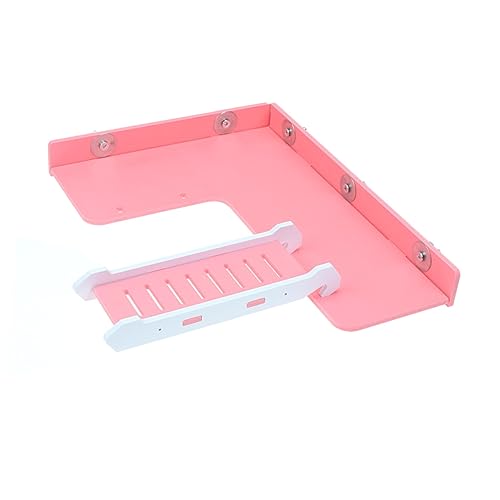 DINHEAROM Hamster Kletterleiter Spielzeug Mit Plattform Kreative Kletterstation Für Kleine Haustiere Für Hamster Und Eichhörnchen Stil Rosa von DINHEAROM