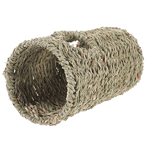 DINHEAROM Hamster Tunnelspielzeug für Kleine Haustiere aus Natürlichem Material für Hamster Rennmäuse Mäuse und Papageien Fördert Aktivität und Spielspaß von DINHEAROM