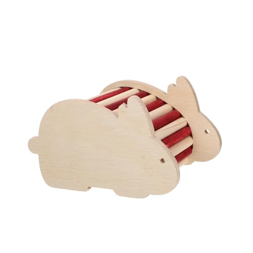 DINHEAROM Hamster Holzhaus Mit Kletterleiter Und Spieltunnel Sicheres Versteck Für Hamster Und Kleintiere Zum Spielen Und Entspannen Aus Hochwertigem Holz Für Käfige von DINHEAROM