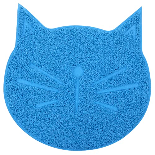 DINHEAROM rutschfeste Katzenfuttermatte aus PVC Platzset für Haustiere Leicht zu Reinigen für Innenräume Tierfuttermatte für Katzennäpfe von DINHEAROM
