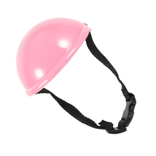 DINHEAROM Haustier Helm für Verstellbarer Outdoor Schutzhelm für Kleine und Welpen Robuster Kunststoff für Bequeme Passform mit Sicherem Sitz von DINHEAROM