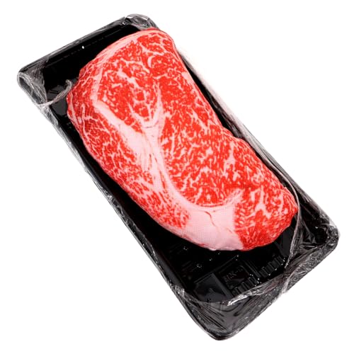 DINHEAROM Haustier Kauspielzeug aus Quietschspielzeug für Simuliertes Steak für Kleine bis Große Bietet Kauvergnügen und Schützt Möbel Zerstörung DINHEAROM Haustier Kauspielzeug aus Quietschspielzeug für Simuliertes Steak für Kleine bis Große Bietet Kauvergnügen und Schützt Möbel Zerstörung von DINHEAROM