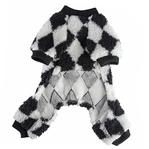 DINHEAROM Haustier-Pyjama hundeschlafanzüge hundepyjama Bequemer Hundeschlafanzug Pyjama for Dogs Hündchen-Urlaubskostüme Puffer Auto dekoratives Hundekostüm tragbare Hundekleidung Flanell von DINHEAROM