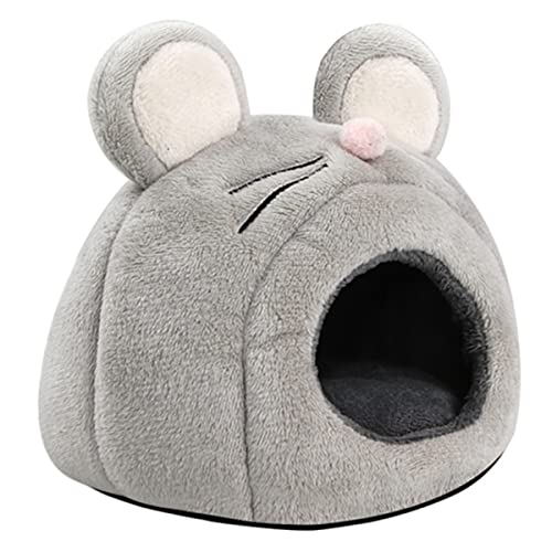 DINHEAROM Haustierbett Hundebett kleine Tierhäuser und Verstecke Hamsternest Hasenhaus kanninchenhäuser kaninchenhäuser nagerhaus Hamsterbett Hamster Plüschbett Fussel Grey DINHEAROM Haustierbett Hundebett kleine Tierhäuser und Verstecke Hamsternest Hasenhaus kanninchenhäuser kaninchenhäuser nagerhaus Hamsterbett Hamster Plüschbett Fussel Grey von DINHEAROM