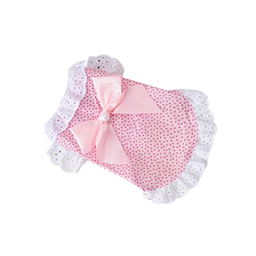 DINHEAROM Haustierkleidung hundemantel Dog Raincoat Hundebekleidung online Hundeoutfit Dog Coat für Hunde Hunderingträger Hunderobe Hundebögen Hundekleidung Partykleidung für Haustiere Rosa von DINHEAROM